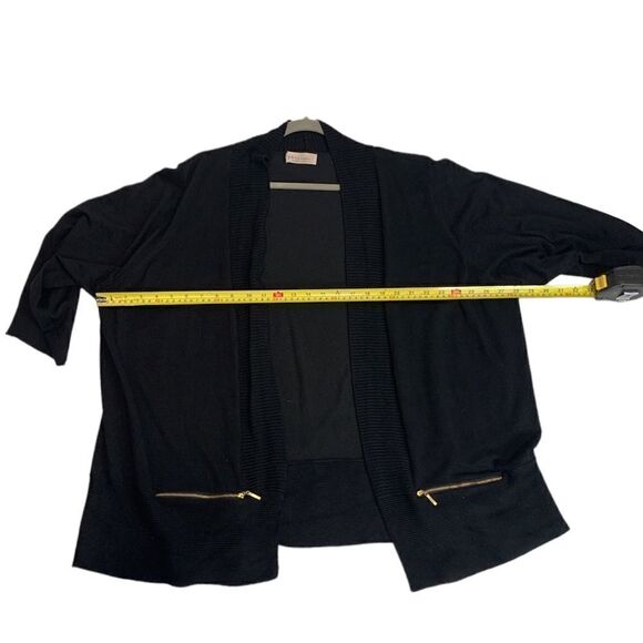 PHILOSOPHY Black Knit Open Front Sweater - Picture 6 of 6